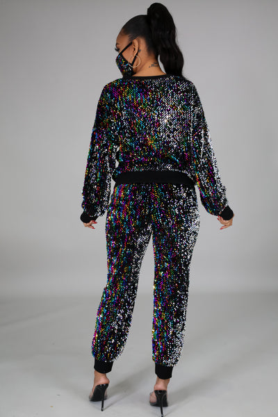 Sparkling All Over 3 Pc Pant Set Final Clearance 65% off No code needed
